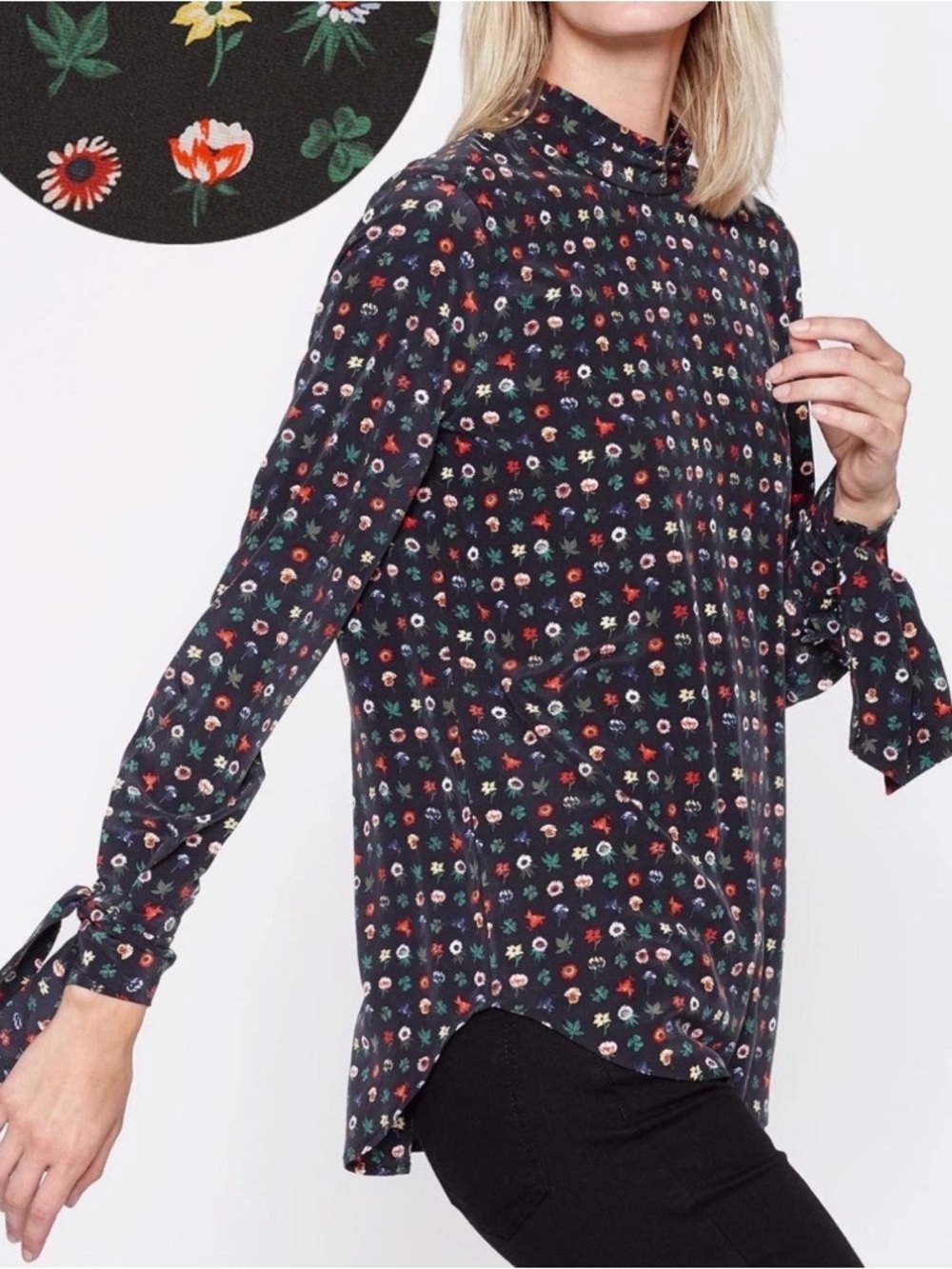 Equipment Femme | Aurora silk floral blouse - Picture 13 of 13